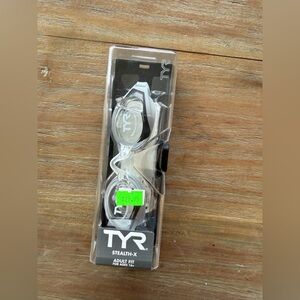 TYR Stealth X Swim Goggles - Black and Clear